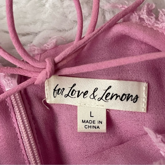 FOR LOVE and LEMONS Kamara Pink Mini Dress. - Picture 13 of 14